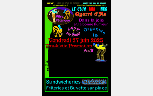 Concours Doublette Promotion du Vendredi 27 juin 2025 